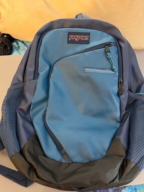 Jansport Blue and Black Men's Backpack
